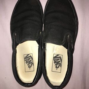 black slip on vans